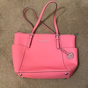 Michael Kors Hot Pink Tote Purse